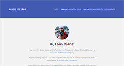 Desktop Screenshot of diananassar.com