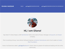 Tablet Screenshot of diananassar.com